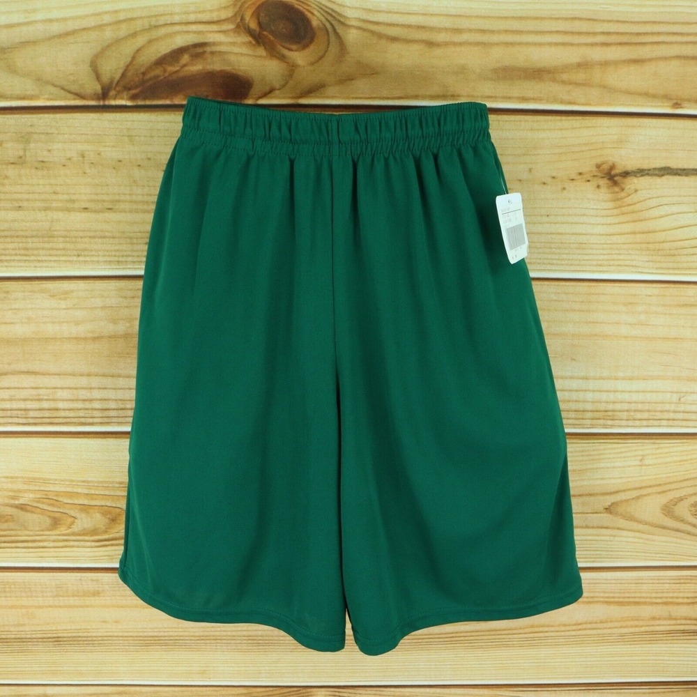 Augusta Sportswear Athletic Gym Shorts Mens S Green Stretch Waist Drawstring NWT